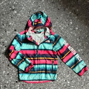 KIDS size Youth XS The NORTH FACE spring colorful  Windwall windbreaker Jacket